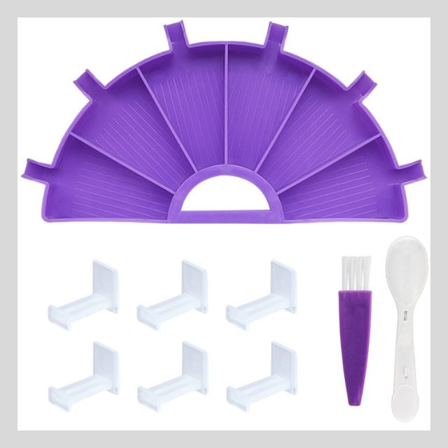 Half round tray violet - variant A