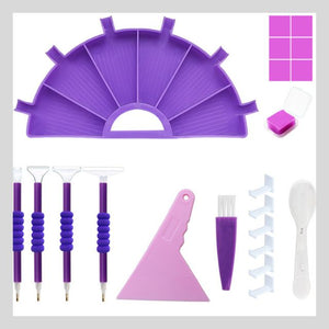 Half round tray violet - variant B