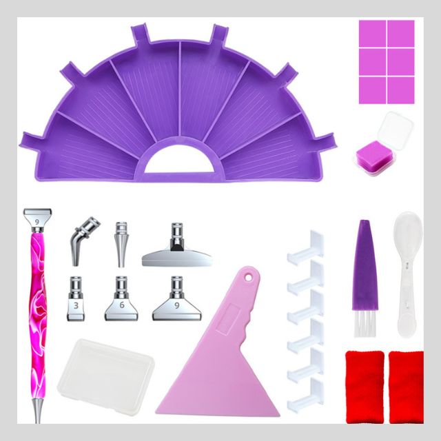 Half round tray violet - variant C