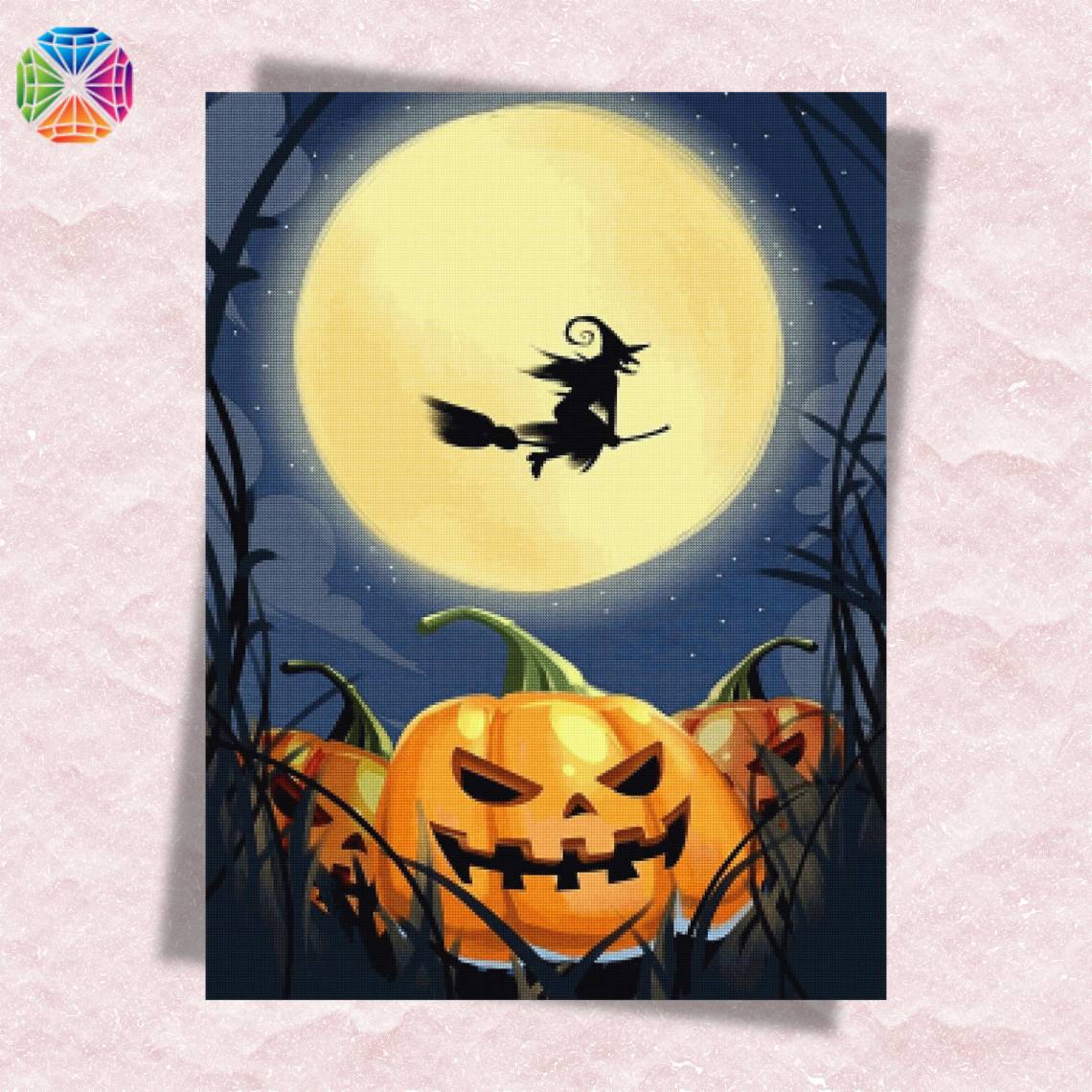 Halloween Witch Flight - Diamond Painting