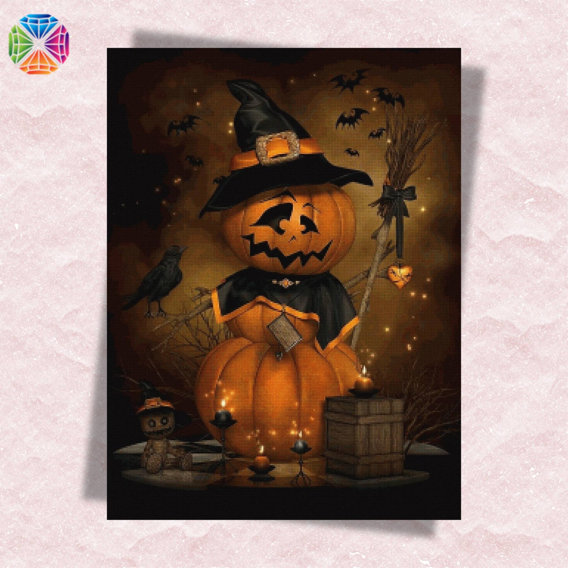 Halloween Pumpkin Scarecrow - Diamond Painting