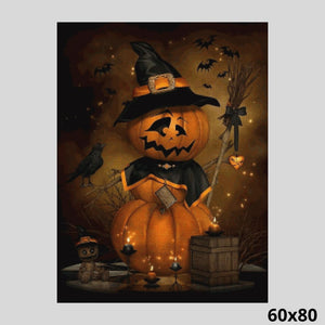Halloween Pumpkin Scarecrow 60x80 - Diamond Painting