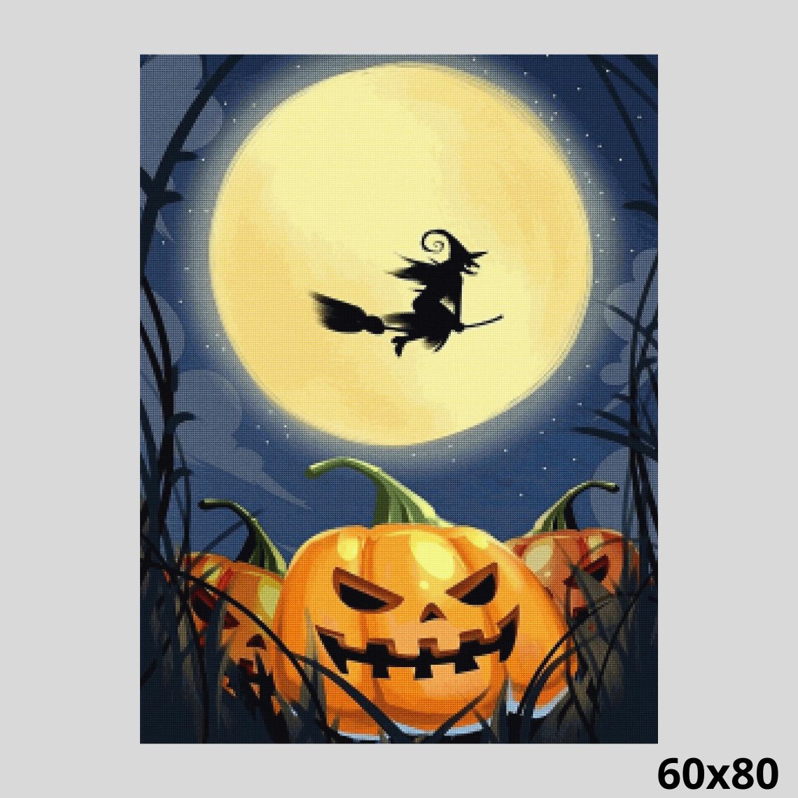 Halloween Witch Flight 60x80 - Diamond Art World