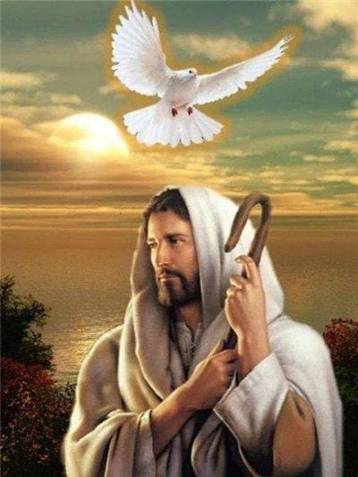 Holy Ghost and Christ - Diamond Painting
