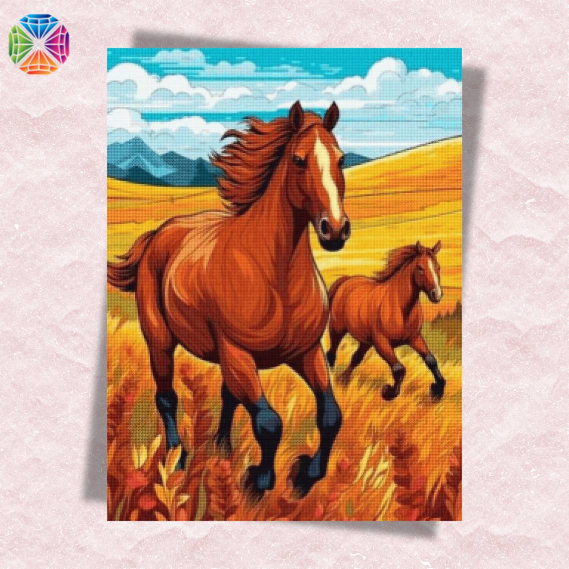 Horse Family - Diamond Painting