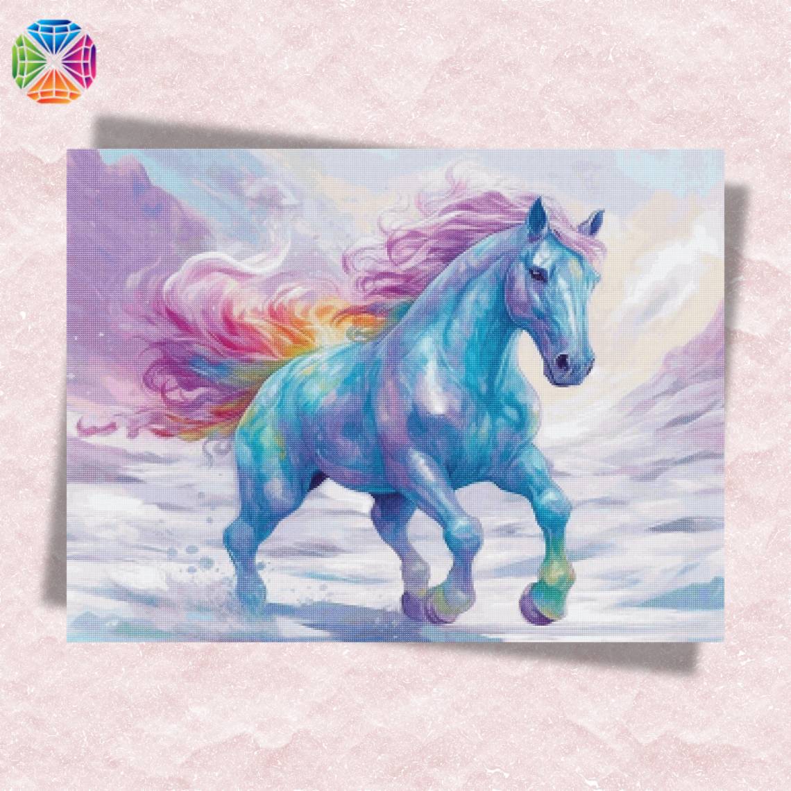 Horse in Snow - Diamond Painting