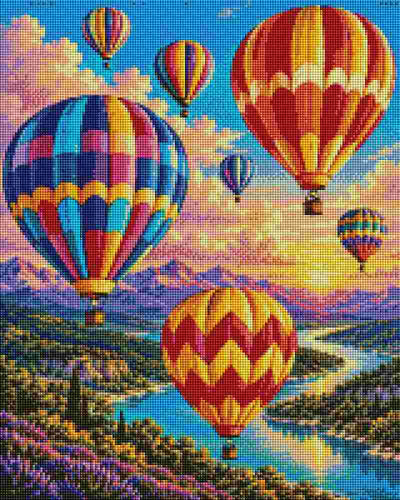Hot Air Balloons Flight - Diamond Art