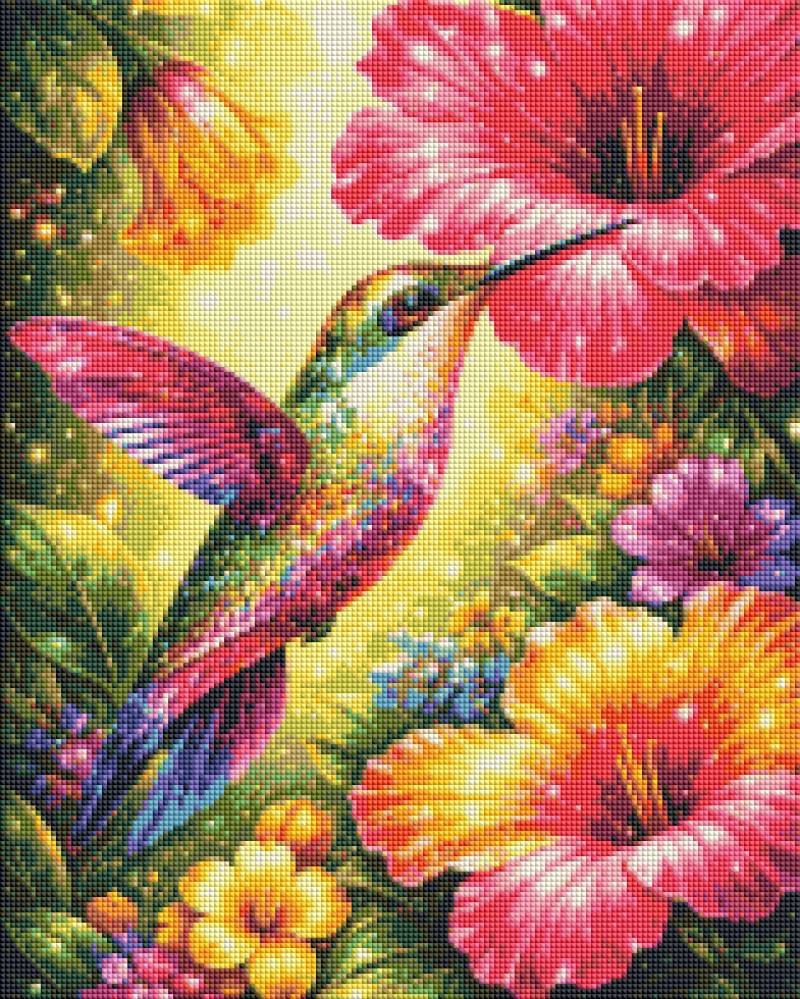 Hummingbird - AB Drill Diamond Art Kit – Diamond Art World Kits