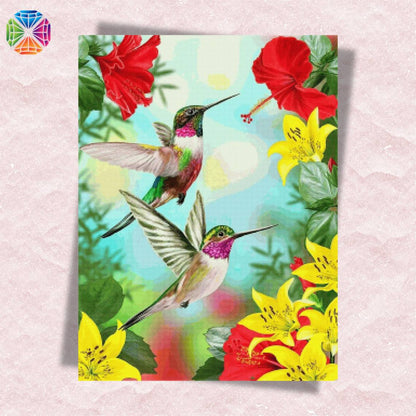 Hummingbirds - Diamond Painting