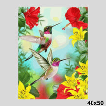 Load image into Gallery viewer, Hummingbirds 40x50 - Diamond Painting

