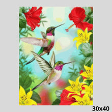 Load image into Gallery viewer, Hummingbirds 30x40 - Diamond Painting
