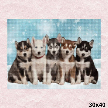 Husky Pack 30x40 - Diamond Painting