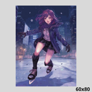 Ice Skating in the Night 60x80 Diamond Painting