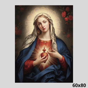 Immaculate Heart of Virgin Mary 60x80 Diamond Painting