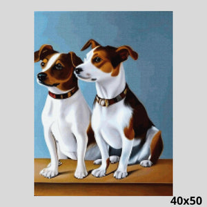 Jack Russell Twins 40x50 Diamond Art World