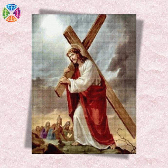 Jesus Carrying Cross - Diamond Painting