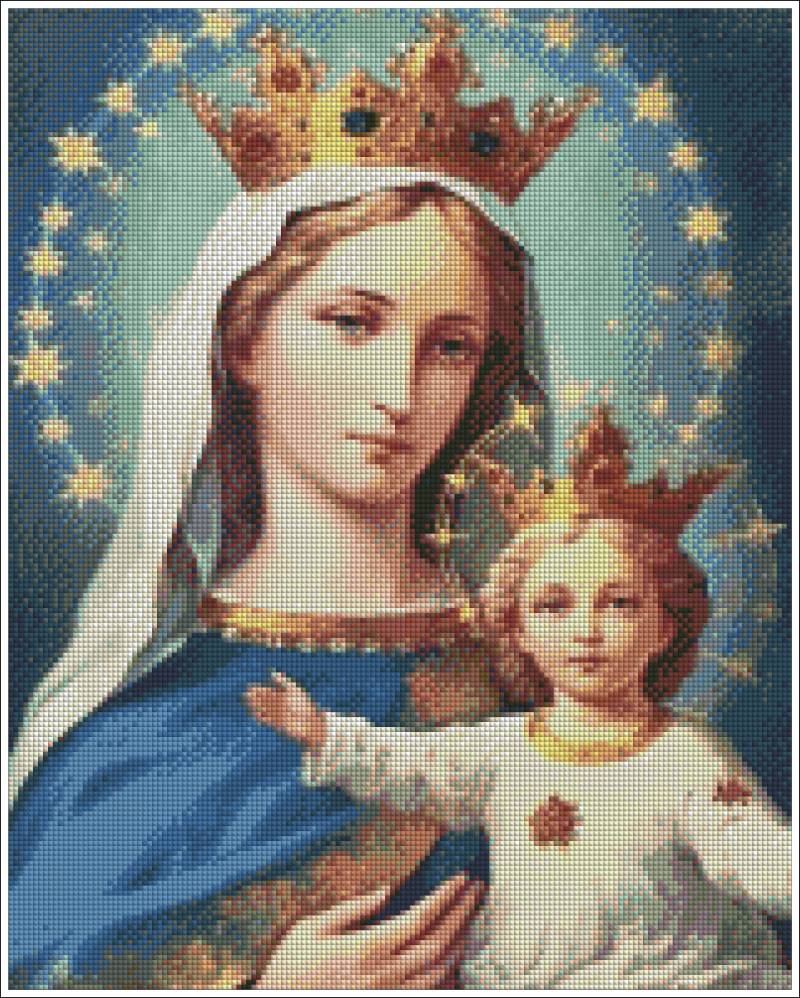 Jesus and Virgin Mary - Diamond Art