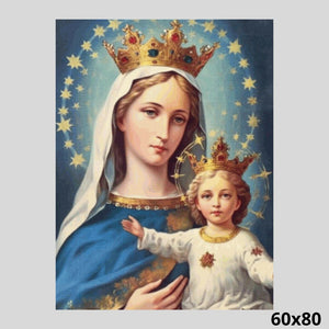 Jesus and Virgin Mary 60x80 Diamond Painting