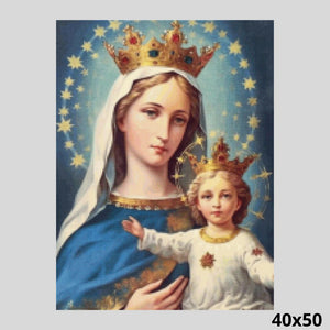 Jesus and Virgin Mary 40x50 Diamond Painting