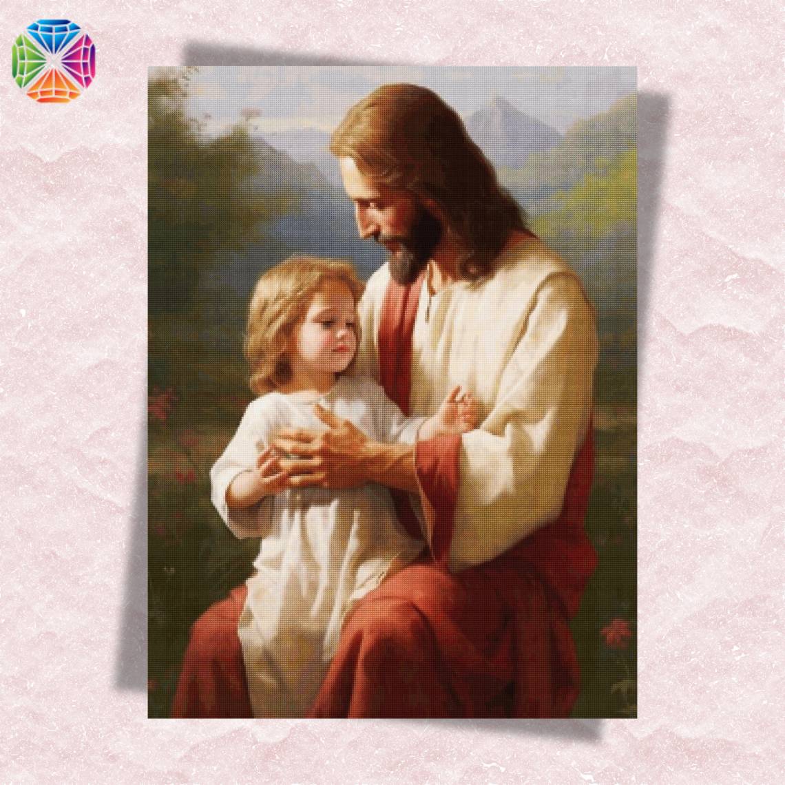 Jesus holding child - Diamond painting