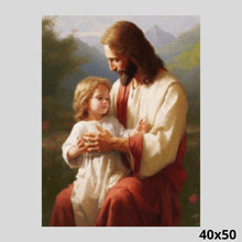 Load image into Gallery viewer, Jesus holding child 40x50 - Diamond painting 
