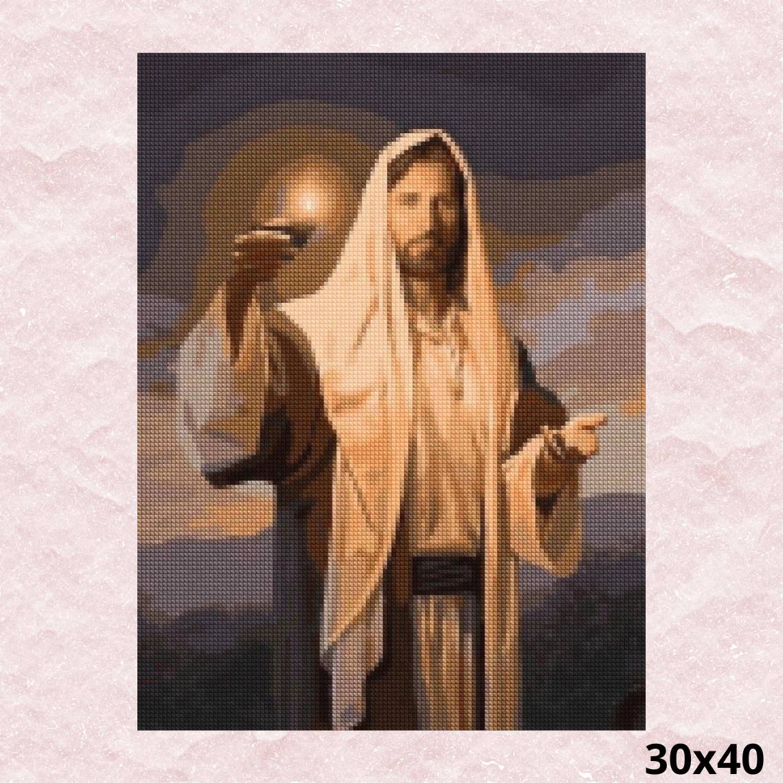 Jesus the Light 30x40- Diamond Painting