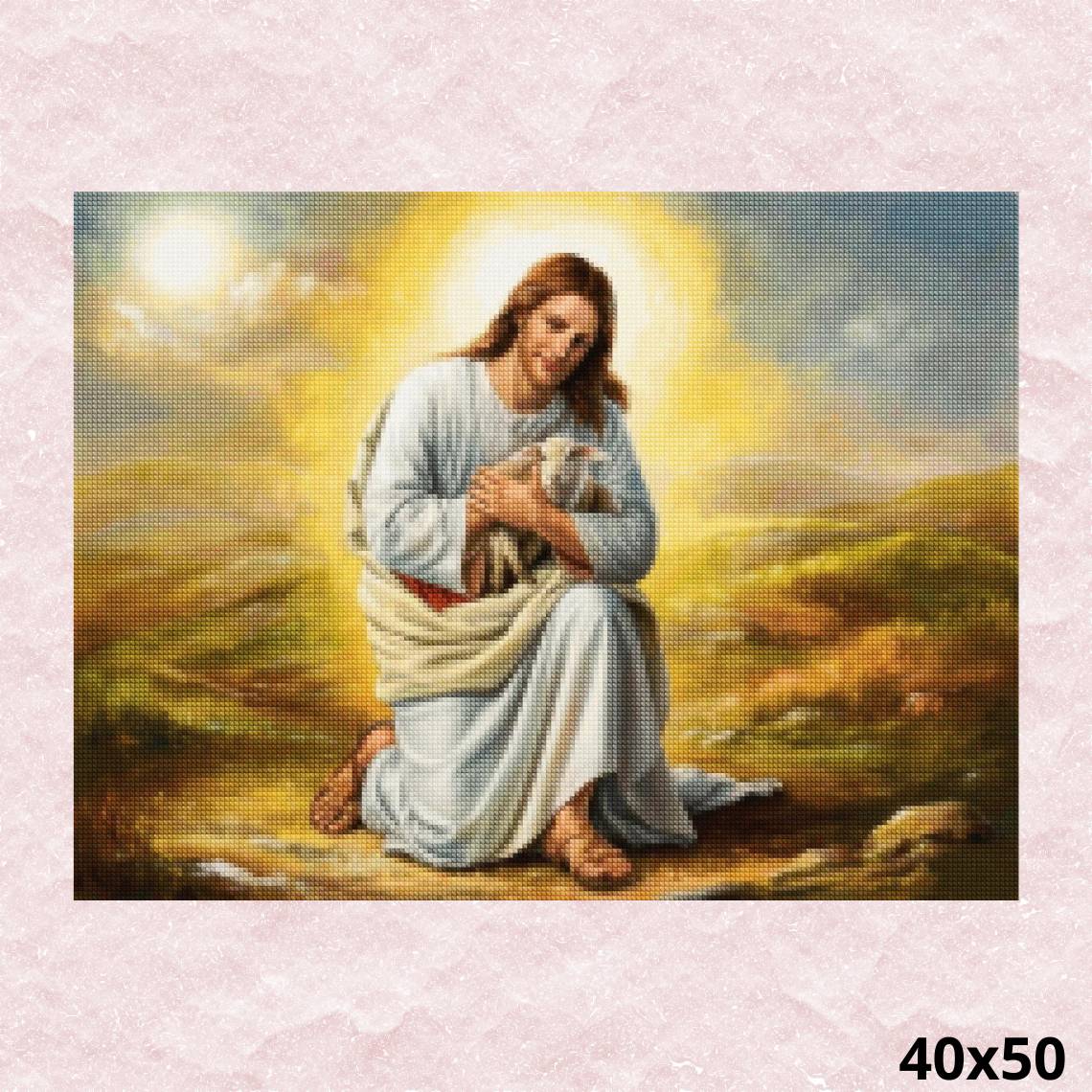 Jesus the Shepherd 40x50 - Diamond Painting