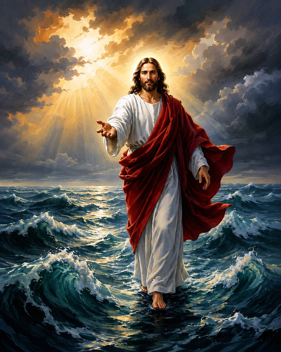 Jesus Walks on Water – Diamond Painting