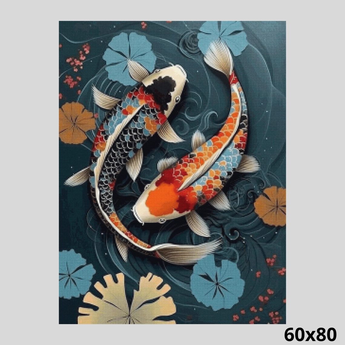 Koi Fish Diamond Painting Kit – 5D Diamond Art – Diamond Art World