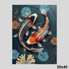 Load image into Gallery viewer, Koi Fish 30x40 - Diamond Painting

