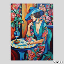Load image into Gallery viewer, Lady in Blue 60x80 Paint wiht Diamonds
