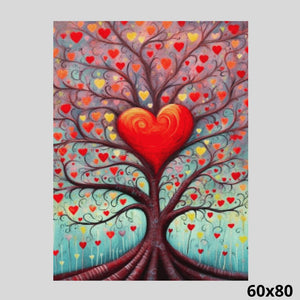 Landscape Love Tree 60x80 Diamond Painting