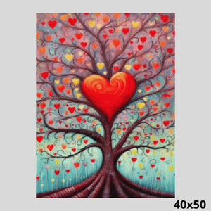 Landscape Love Tree 40x50 Diamond Painting