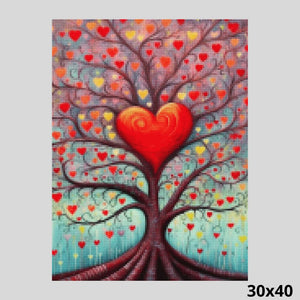 Landscape Love Tree 30x40 Diamond Painting