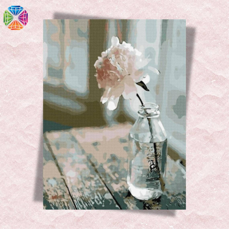 Lovely Pink Peony in Vase – Diamond Painting