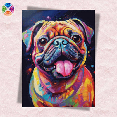 Lovely Pug - Diamond Painting