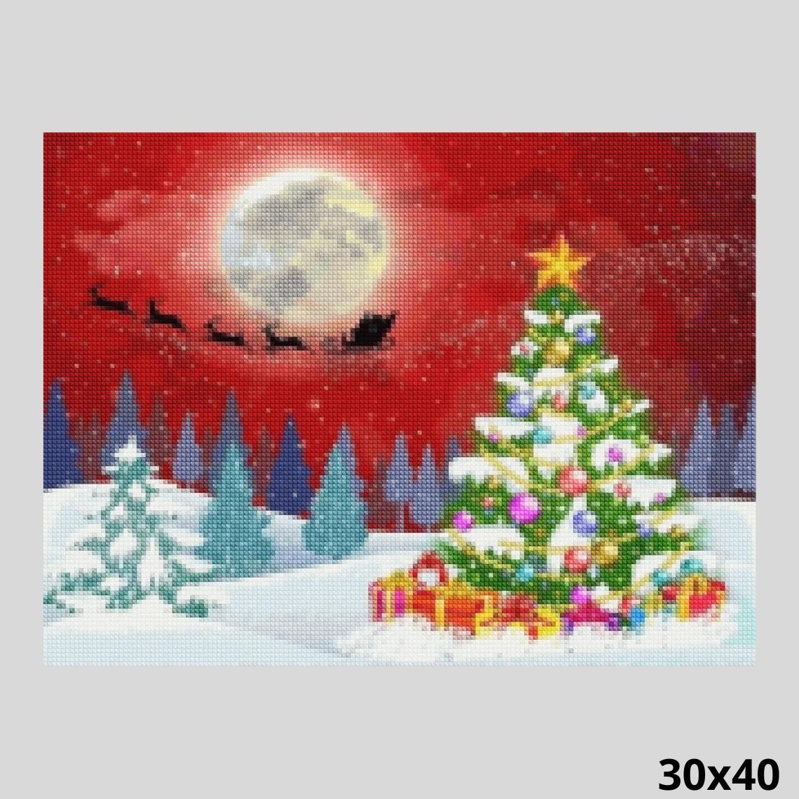 アート・写真 Magical Christmas Diamond Art Kit