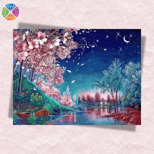 Magical Blossoming Night - Diamond Painting