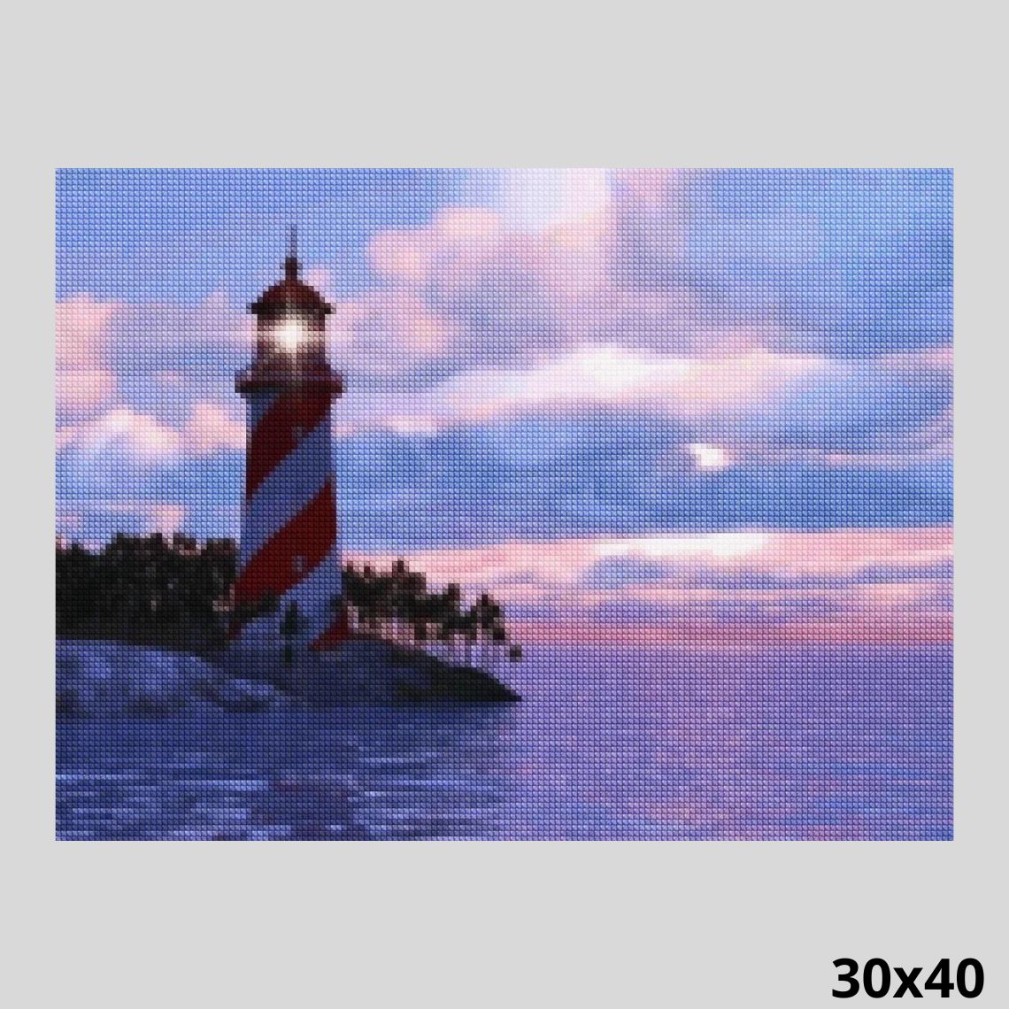 Majestic Lighthouse 30x40 - Diamond Art Kit