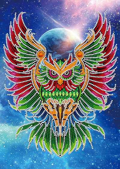 Mighty Owl - Glow in the Dark Diamond Painting