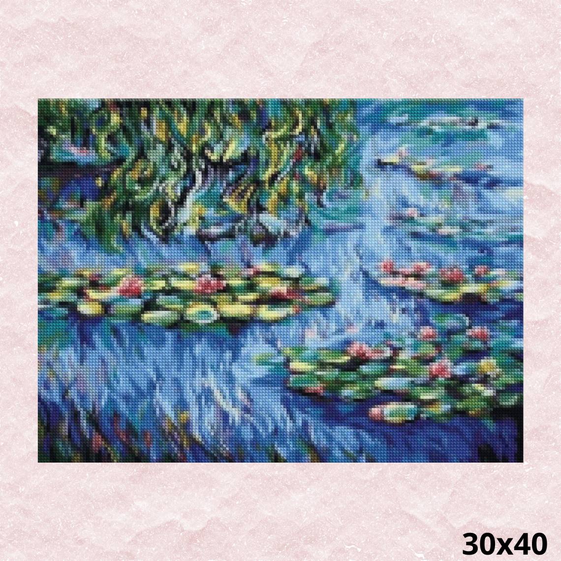 洋書　MONET: WATER LILIES Monet Water Lilies - Diamond Art World – Diamond Art World Kits