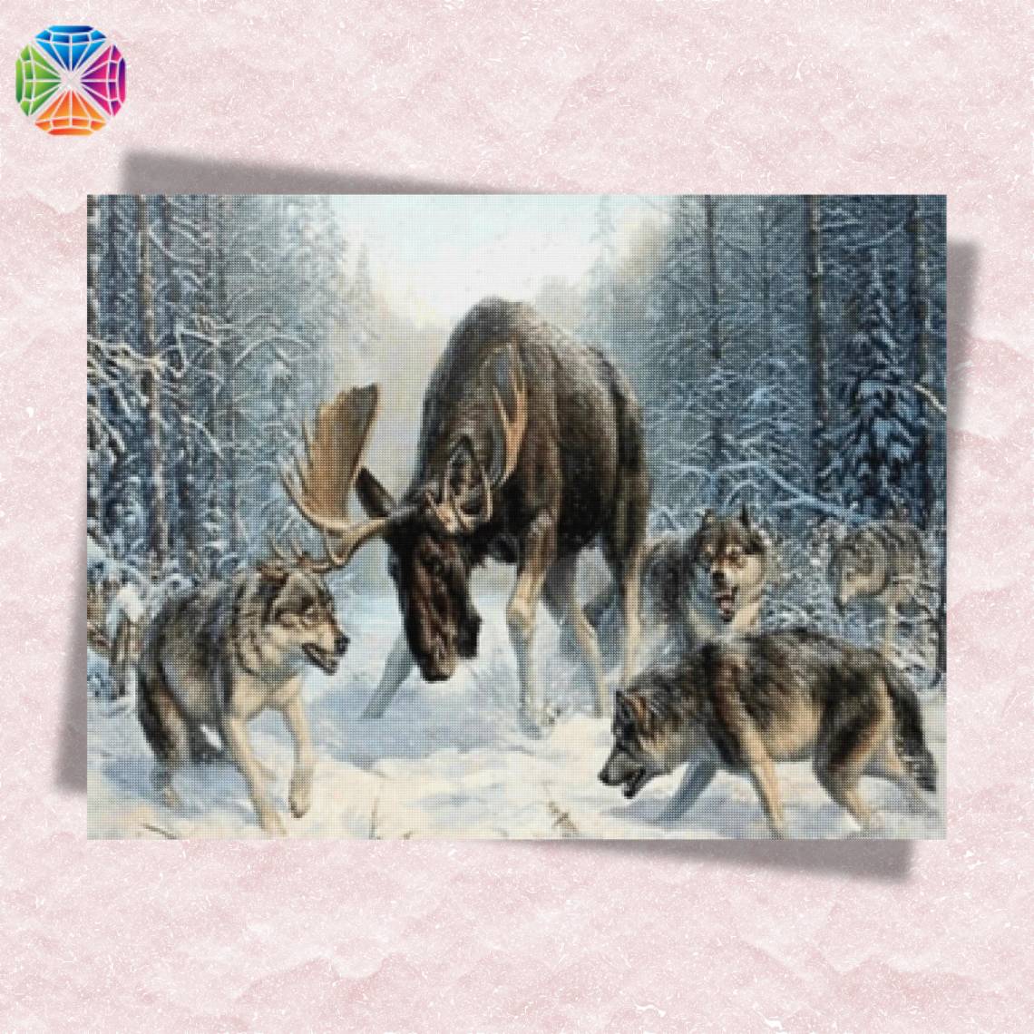 Moose Wolves - Diamond Painting