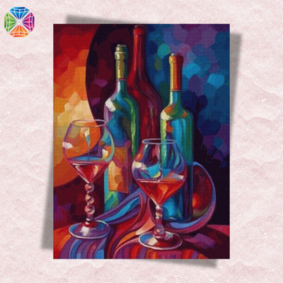 Mosaic Bottles - Diamond Painting