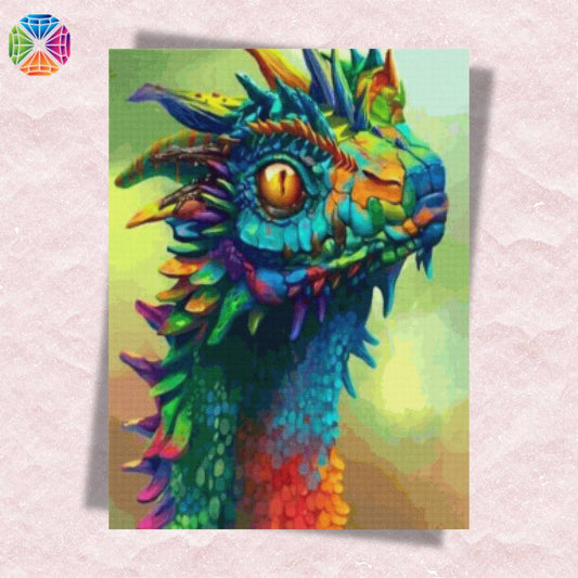 Neon Dragon - Diamond painting