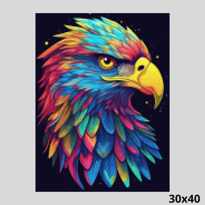 Neon Eagle 30x40 - Diamond Painting
