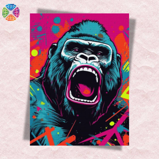 Neon Gorilla - Diamond Painting