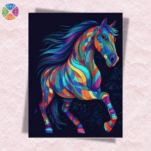 Neon Horse - Diamond Painting