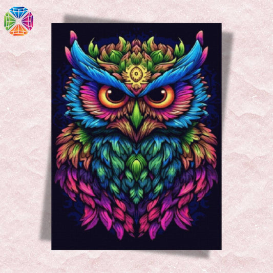 Neon Owl - Diamond Painting