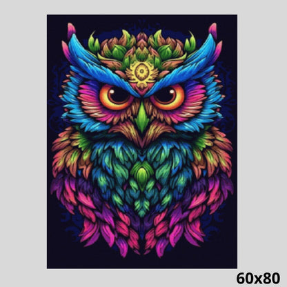 Neon Owl 60x80 - Paint with Diamonds