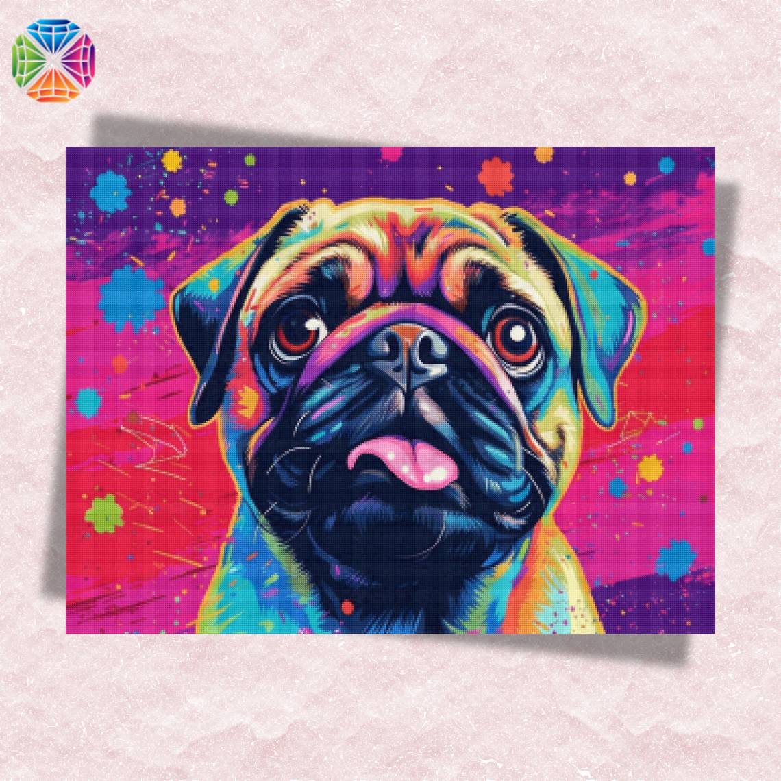 Neon Pug - Diamond Painting